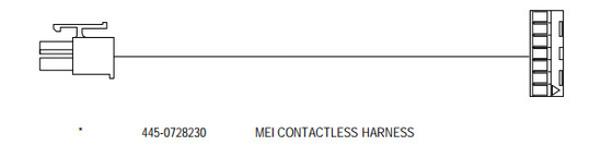 Peças sobressalentes ATM NCR MEI Harness sem contacto