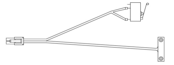 ATM Peças sobressalentes NCR UX Alarme Porta Switch Harness 445-0752117