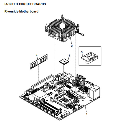 ATM Peças sobressalentes NCR Riverside Motherboard 445-0752088
