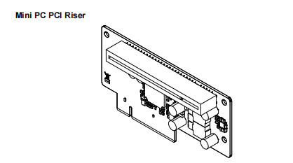 Partes sobressalentes do ATM NCR 009-0030957 MINI PC PCI RISER