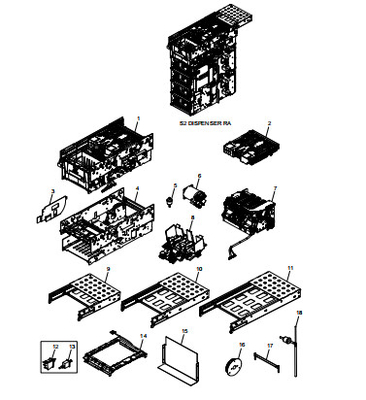 S2 DISPENSOR PRESENTER ASSEMBLY RA 445-0761208