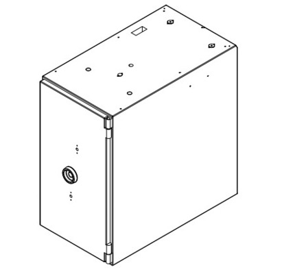 Partes sobressalentes do ATM CEN 3 ENCLOSURE 445-0761012 6623/27 CEN 3 GAS EX A2P A3E ENCLOSURE R/A PINTADO