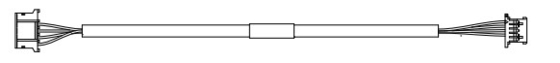 Partes de máquinas ATM 445-0743832 LVDS POWER HARNESS, 1200MM