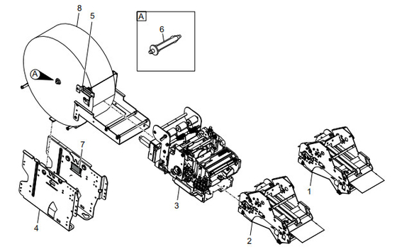 Partes de máquinas ATM RECEIT PRINTER 009-0023827
