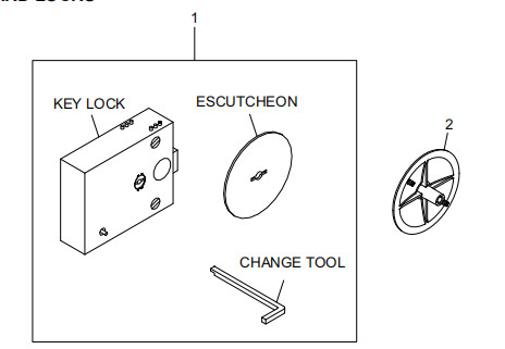 Partes de máquinas de caixas eletrônicos STANDARD LOCKS 009-0022660 445-0744803