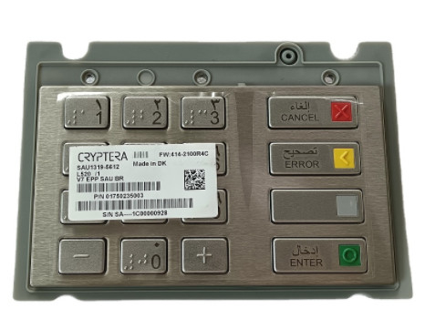 Teclado 01750235003 1750235003 do BR V7 do PPE SAU do PPE V7 de Wincor das peças do ATM
