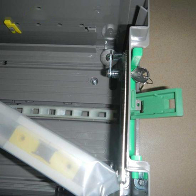 Gaveta da moeda do NCR 58XX S1 das peças da máquina do ATM com chaves do metal 445-0728451