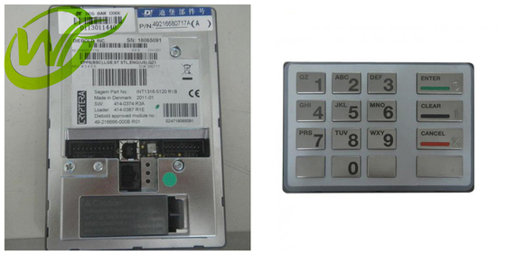 Teclado 49-216680-717A 49216680717A de Diebold EPP5 das peças da máquina do ATM