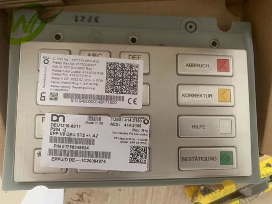 175-0346524 teclado 1750346524 do PPE V8 de Wincor das peças sobresselentes do ATM